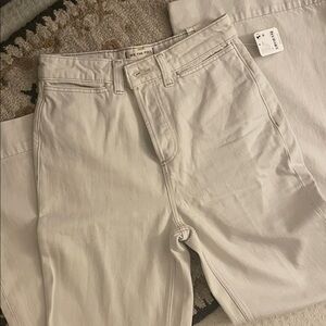 We The Free Soft Ecru Cerine Bootcut Denim Pants
